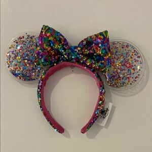 Colorful Sequin Minnie Mouse Ears